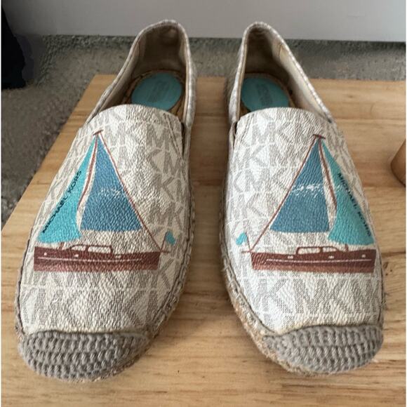 Michael Kors Kendrick Espadrille Sailboat Slip On Shoes Size 6 - Picture 2 of 11